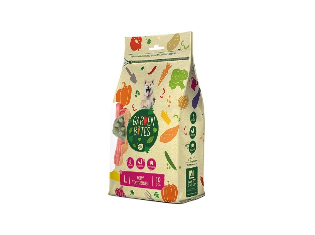 DUVO GARDEN BITES VEGGIE TOBY TOOTHBRUSH