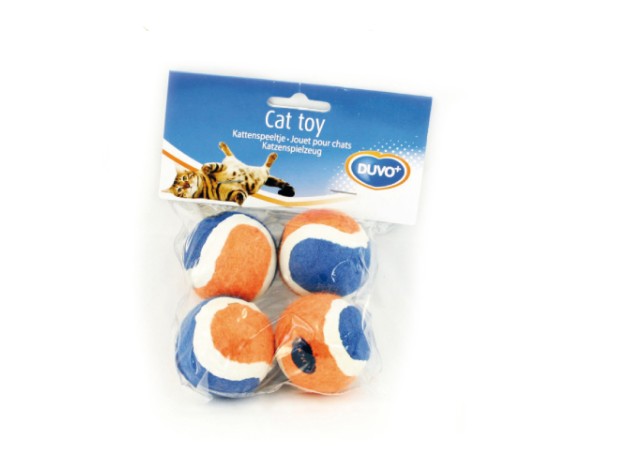 DUVO JUGUETE GATO MINI PELOTA TENIS 4 CM