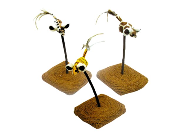 El DUVO Juguete para Gato Pedestal con Ratón es...