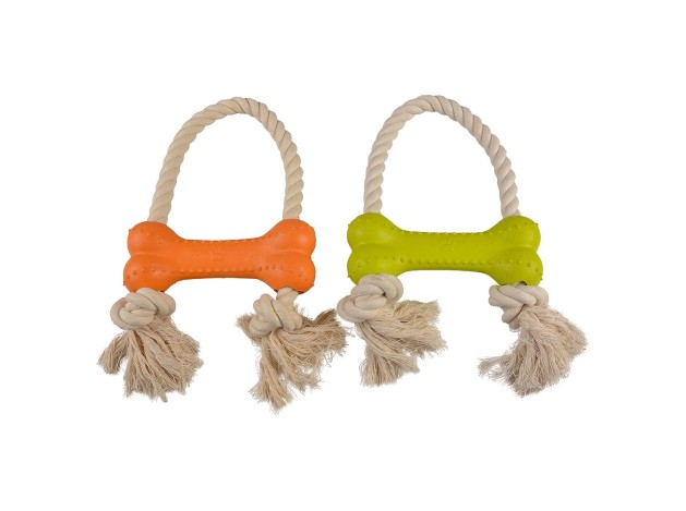 DUVO JUGUETE PERRO GOMA ECOLOGICA HUESO CON...