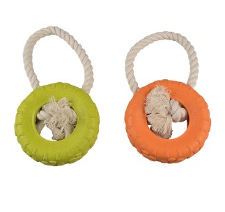 DUVO JUGUETE PERRO GOMA ECOLOGICA NEUMATICO 26 x 14 x 4 CM