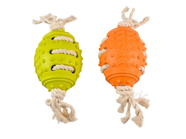 DUVO JUGUETE PERRO GOMA ECOLOGICA RUGBY CON...