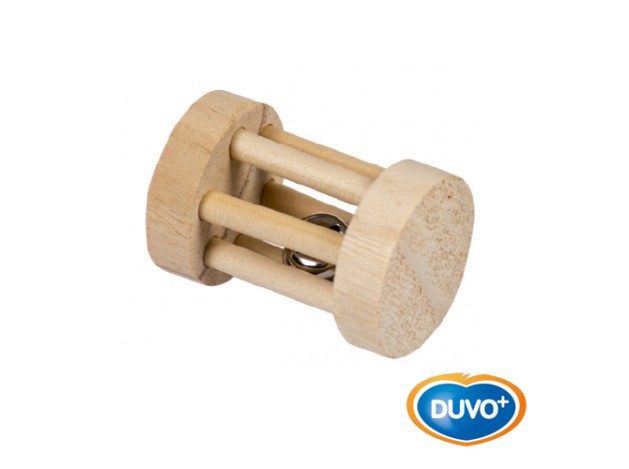 DUVO JUGUETE ROEDORES MADERA RUEDA CASCABEL 3.5...
