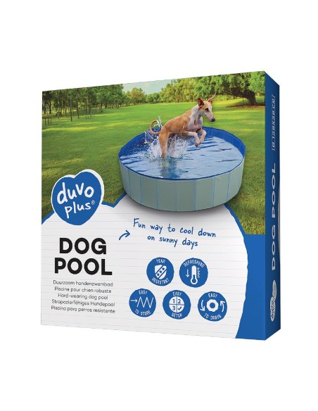 Piscina Plegable para Perros Resistente con Válvula de Drenaje