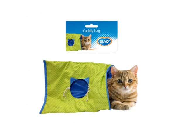 DUVO TUNEL PLANO PARA GATOS AZUL 50 x 38 x 0,5 CM