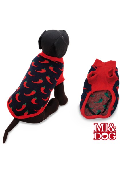 OFERTA MI&DOG JERSEY ESTAMPADO CON PUÑOS GUINDILLA T25