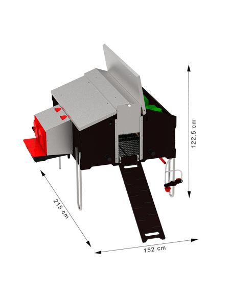 GALLINERO MOVIL 1x1.2M SIN KIT DESPLAZ FREE-RANGE