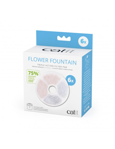 Catit Filtro Triple Acción (Menos Plástico), 6 uds