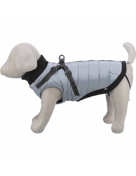 Trixie Abrigo Pontis con arnés Gris