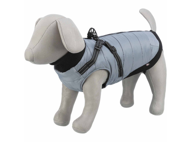 Trixie Abrigo Pontis con arnés Gris