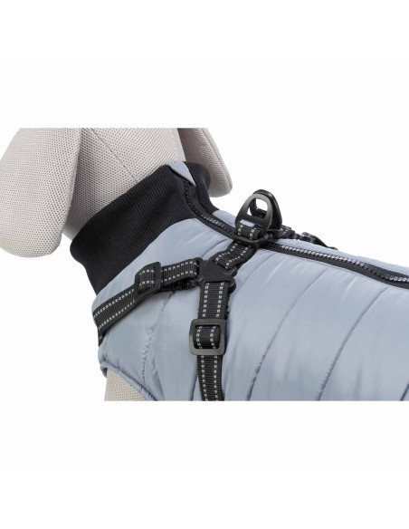 Trixie Abrigo Pontis con arnés Gris