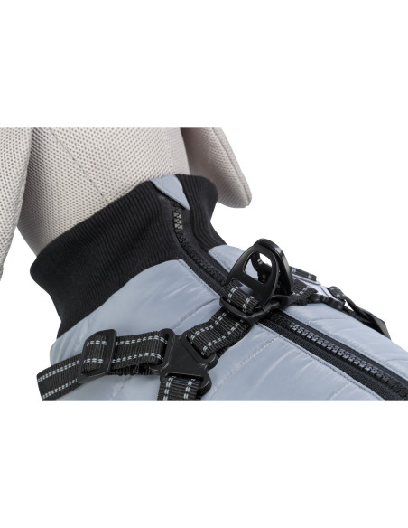 Trixie Abrigo Pontis con arnés Gris