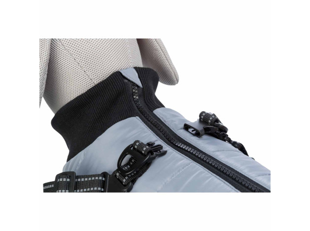 Trixie Abrigo Pontis con arnés Gris