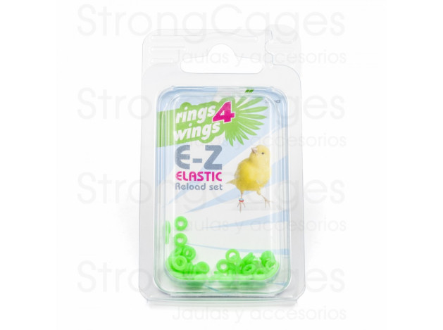 Anilla elástica 3 mm - Verde (50 unds)