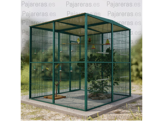 Voladera Torreblanca (2x2 con techo a dos aguas)