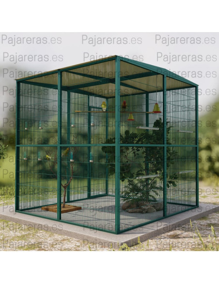 Voladera Torreblanca (2x2 con techo a dos aguas)