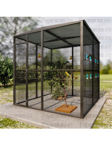 Voladera Torreblanca (2x2 con techo a dos aguas)