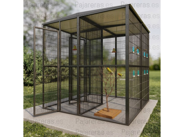 Voladera Girona (2x2 con habitaculo seguridad interior)