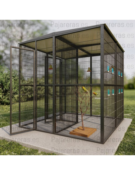 Voladera Girona (2x2 con habitaculo seguridad interior)