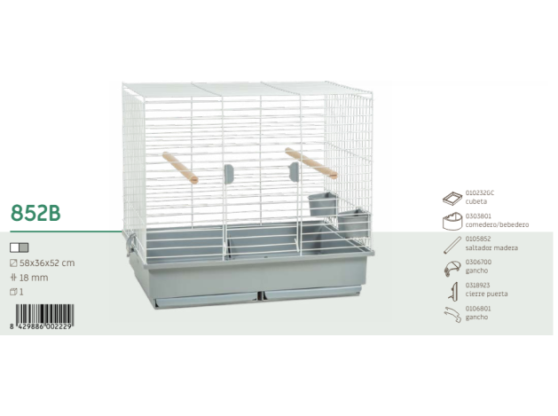 Voltrega Jaula Loro 852 B