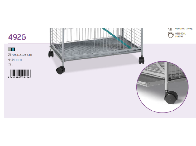 JAULA 492 ROEDOR GRANDE