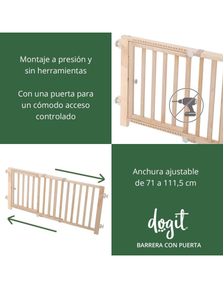 DOGIT BARRERA SEG.Cachorro Extra 122X203X45,5cm