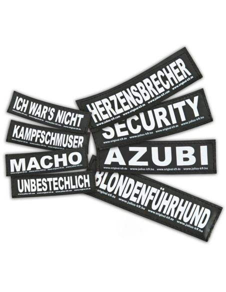 Etiquetas Julius con Cinta de Cierre en Otros Idiomas