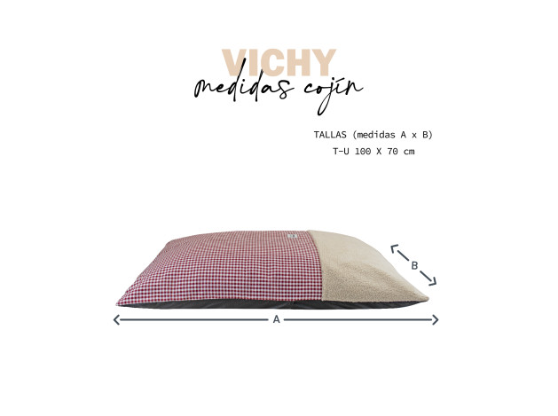 YAGU COJIN EOS VICHY GRANA T-U  100 x 70 CM