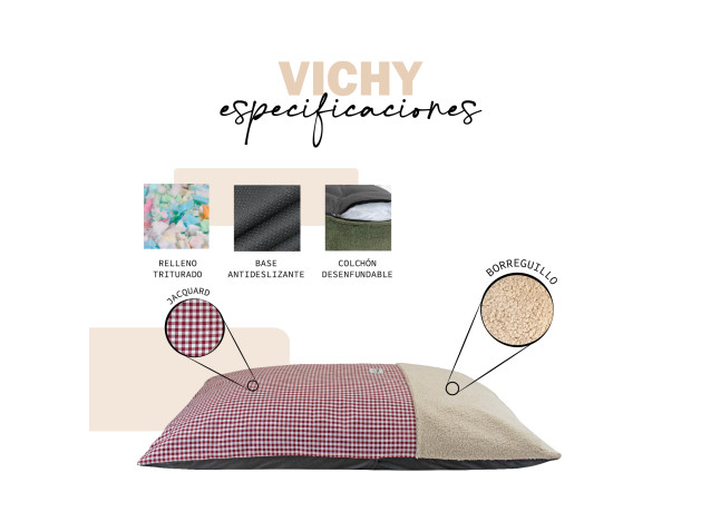 YAGU COJIN EOS VICHY GRANA T-U  100 x 70 CM