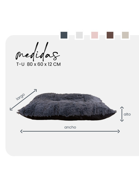 YAGU COLCHON FUN DIVER ANTRACITA T-U 80 x 60 x 12 CM