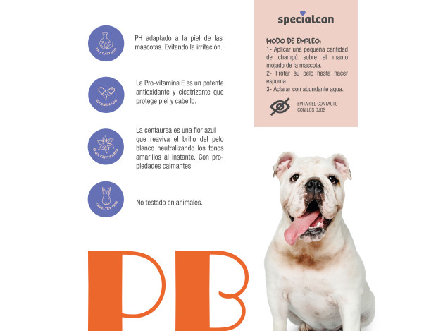 Champú Specialcan Pelo Blanco 1LT