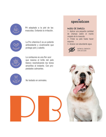 Champú Specialcan Pelo Blanco 1LT