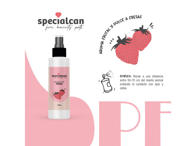 Perfume para perros Specialcan Fresa
