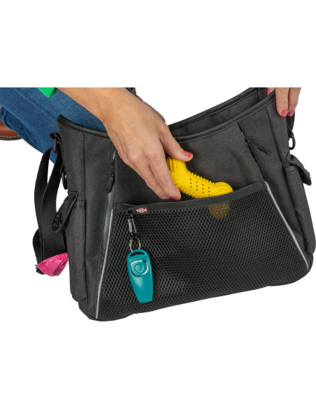 Bolsa para paseo y juguete de caza/presa antracita