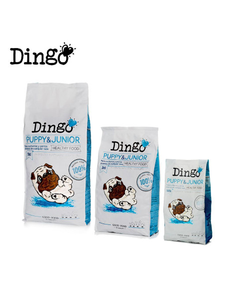 Pienso Dingo Puppy & Junior para cachorros y perros jóvenes - Mismascotas