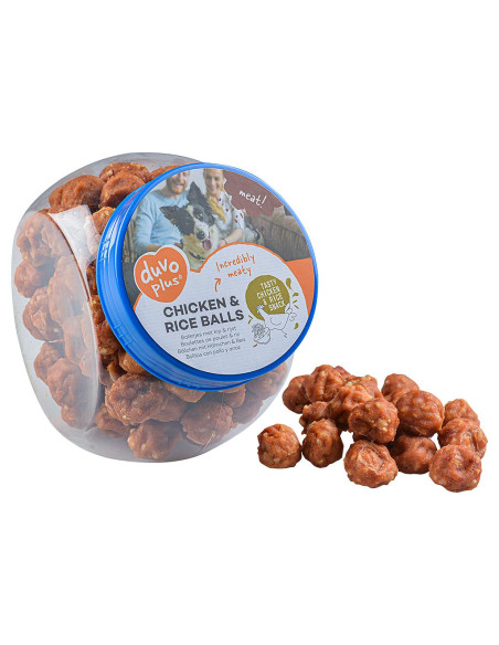 DUVO MEAT BOLAS DE POLLO Y ARROZ BOTE 500 GR