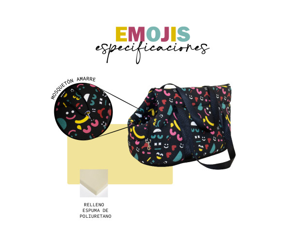 YAGU BOLSO ESPUMA EMOJIS