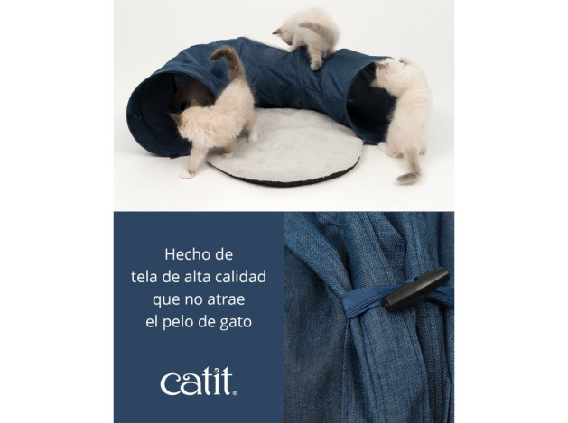 Catit Vesper Túnel con Cama Azul 68x97x28cm