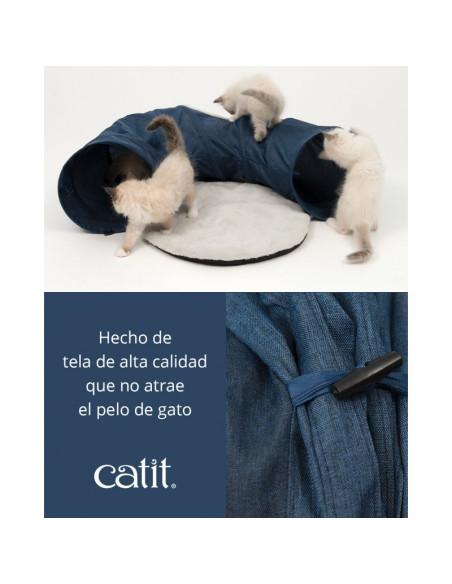 Catit Vesper Túnel con Cama Azul 68x97x28cm