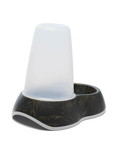 Bebedero Dispensador Loop Marble Negro