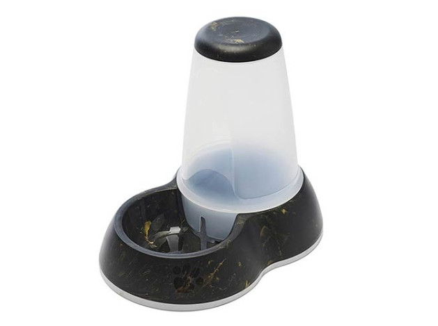 Bebedero Dispensador Loop Marble Negro