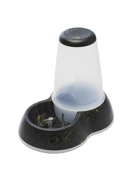 Bebedero Dispensador Loop Marble Negro