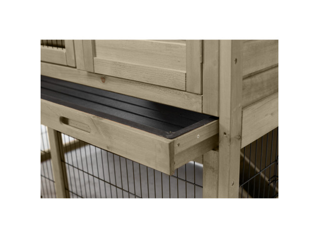 Trixie Conejera con Recinto Gris-Marrón