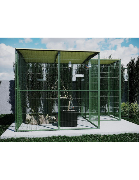 VOLADERO VERDE 2X2 CON HABITACULO DE SEGURIDAD EXTERIOR