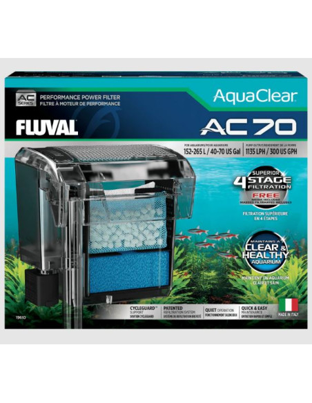 Filtro mochila para acuarios AquaClear Fluval AC 70