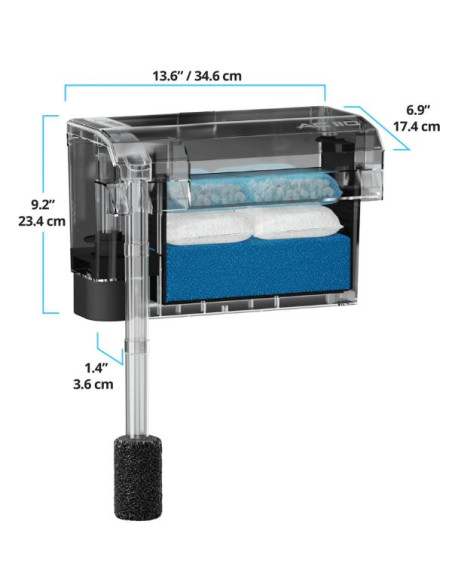 Filtro mochila para acuarios AquaClear Fluval AC 110