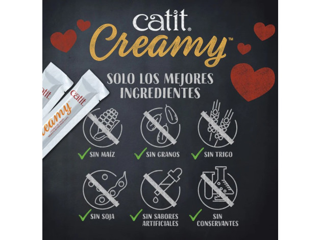 Catit Creamy Pollo y Cordero, 15x10g - Pack de...