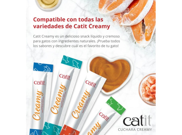 Cuchara para snacks para gatos Catit Creamy