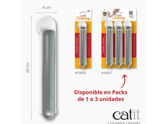 Cuchara para snacks para gatos Catit Creamy