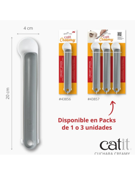 Cuchara para snacks para gatos Catit Creamy